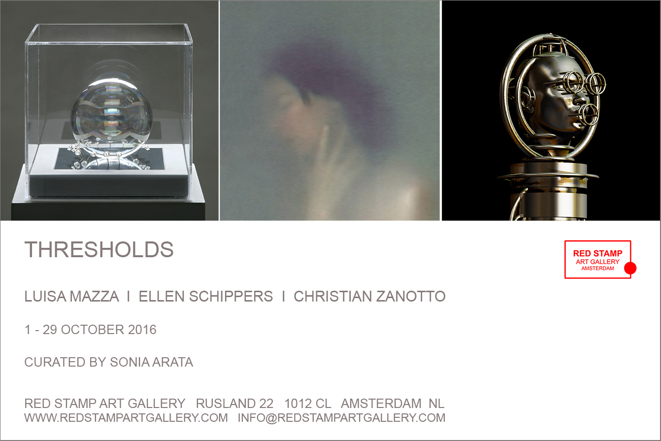 thresholds,luisa mazza,ellen schippers,christian zanotto,red stamp art gallery,amsterdam,sonia arata,exhibition,show,collective